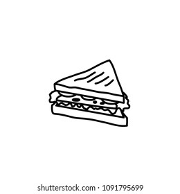 food, sandwich icon vector template