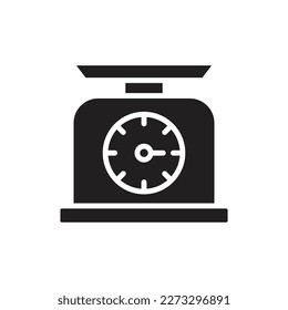 Food Scale Filled Icon Vector Illustrator