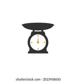 Food scale icon design template vector isolated illustration