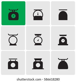Food scale icons