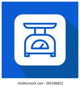 Food scale vector icon