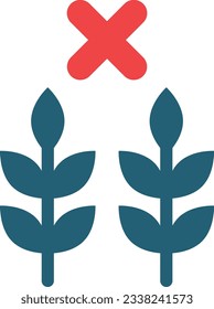 Food Scarcity Glyph Two Color Icon For Personal And Commercial Use.
