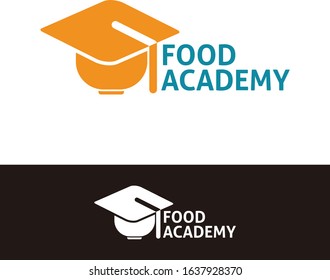 Food school logo and Cooking Academy Vector tempkate