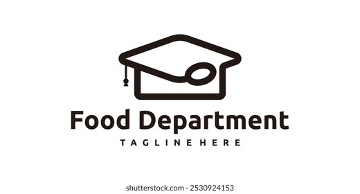 food school logo design, learn to cook, education, restaurant, chef, vector logo design, symbol, icon, creative idea.