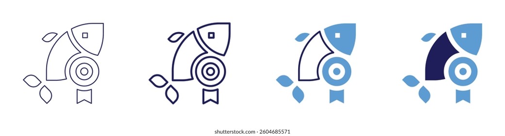 Food science icon in 4 different styles. Thin Line, Line, Bold Line, Duotone. Duotone style. Editable stroke.