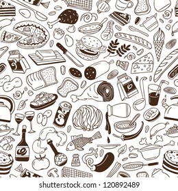 food - seamless background