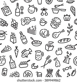 food seamless background