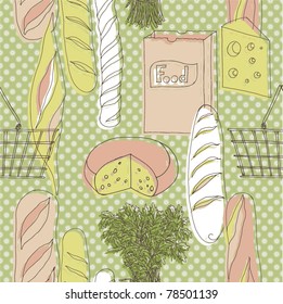 food seamless background