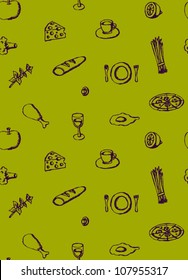 Food seamless pattern
