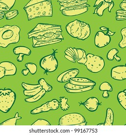 food seamless pattern