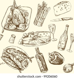 food - seamless pattern