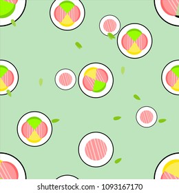 food seamless pattern vector background
