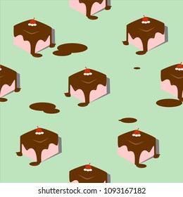 food seamless pattern vector background
