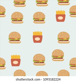 food seamless pattern vector background
