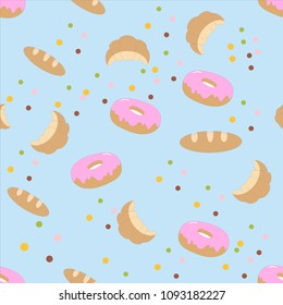 food seamless pattern vector background
