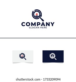 Food Search Logo Design Template