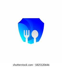 Food Security Logo concept in vector format stock illustration