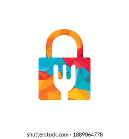 Food security vector logo design template. Food safety icon design.	