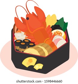 Japanese​ New​ Year​ Food Serve in The Box