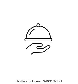 Food service icon vector. EPS 10 editable vector