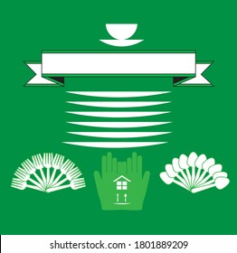 Food service logo design template