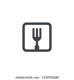 Food service vector logo design template, cutlery logo, cutlery vector

