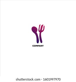 Food service vector logo design template