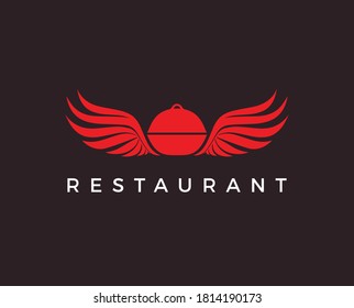 Food service vector logo design template