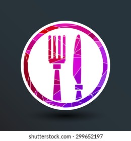 Food service vector logo design template cafe.
