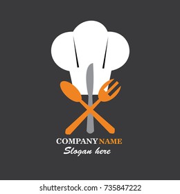 Food service vector logo design template