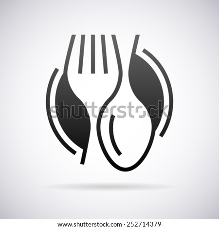 Food service vector logo design template