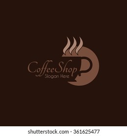 Food service vector logo. dining and coffee business logo. design template