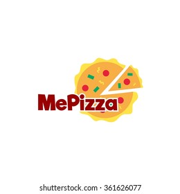 Food service vector logo.pizza restaurant logo. design template