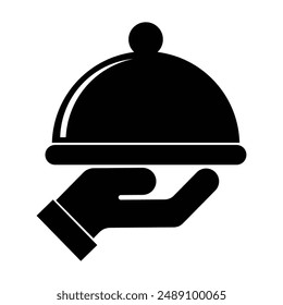 Diseño de ilustración de icono de servicio de comida