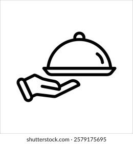 Food Serving Icon set illustration design on white background