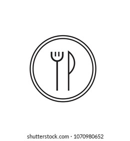 food set icon for design