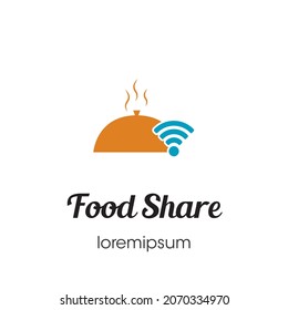 Food Share logo or symbol template design
