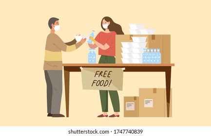people sharing food clipart