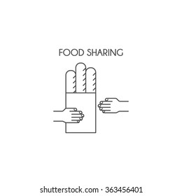 Food Sharing logotype a company.