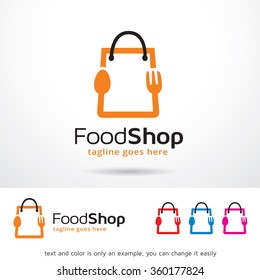 Food Shop Logo Template Design Vector