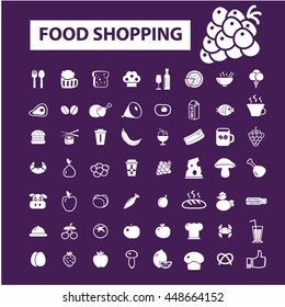 food shopping icons