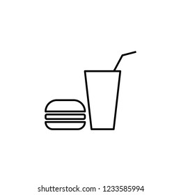 food sign icon. Element of navigation sign icon. Thin line icon for website design and development, app development. Premium icon