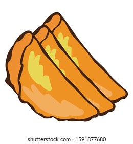 Food simple illustration clip art vector
