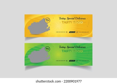 Food Sliders Design Template Vector Illustration