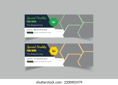 Food Sliders Design Template Vector Illustration