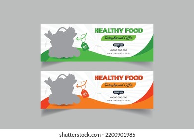 Food Sliders Design Template Vector Illustration