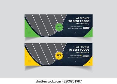 Food Sliders Design Template Vector Illustration