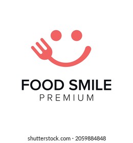 food smile logo icon vector template