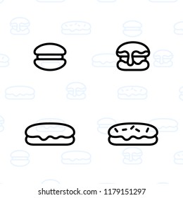 Food, snacks and bakery icon set 5