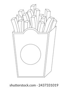 Food And Snacks Coloring Page